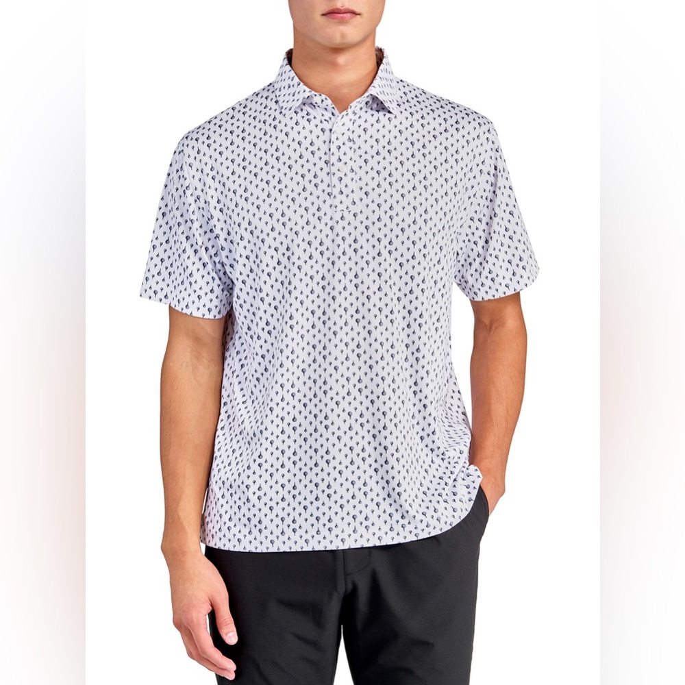 Men's White Patterned Shirt